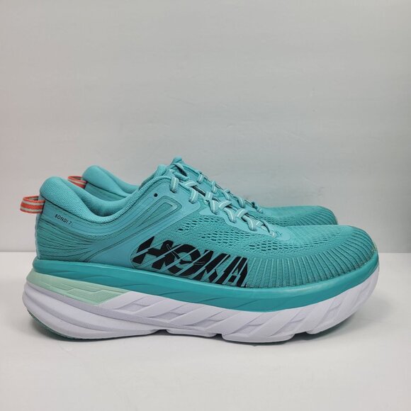 Hoka One One Bondi 7 Women's Blue Running Shoes F27221H US Size 9.5 - Picture 1 of 8